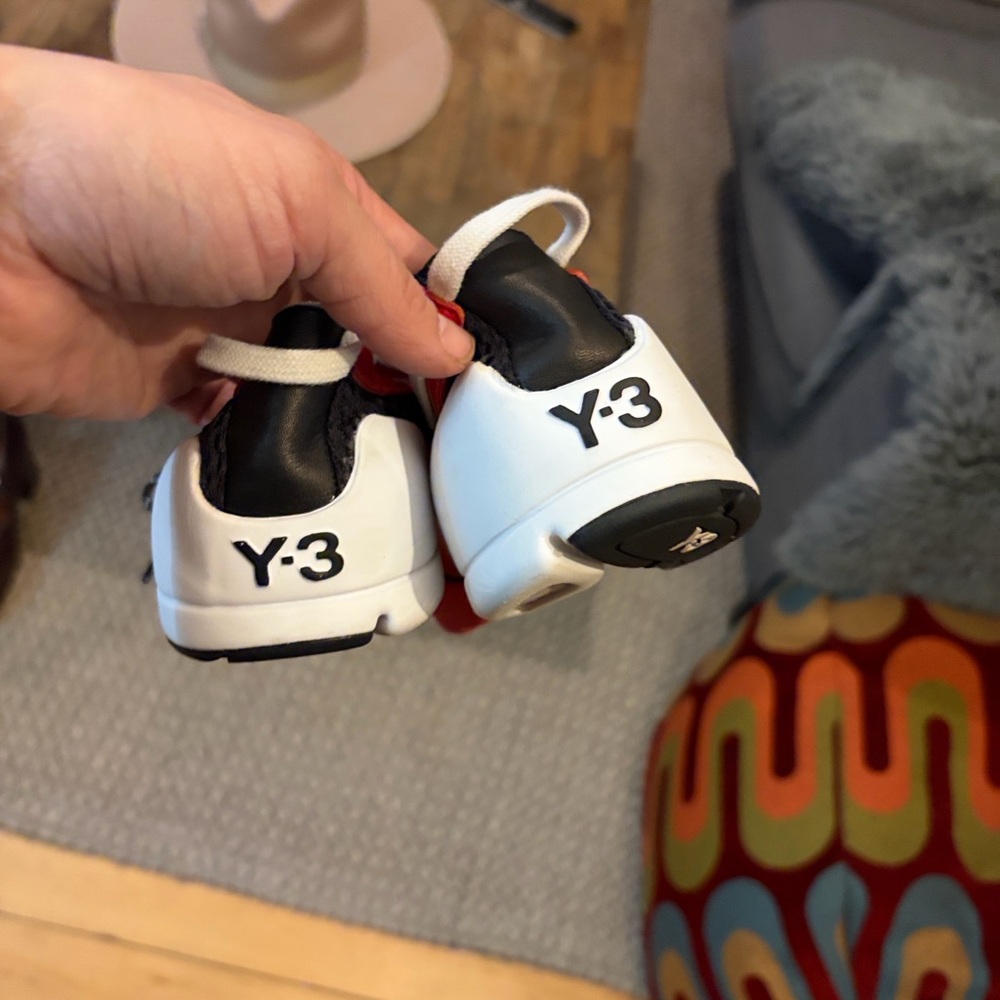 Y-3 Black and White Sneakers